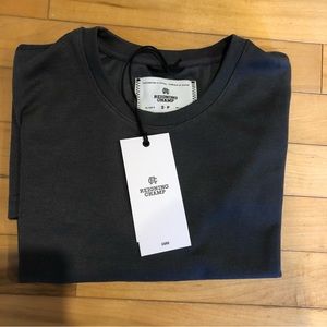 Reigning Champ small Polartec charcoal gray T shirt